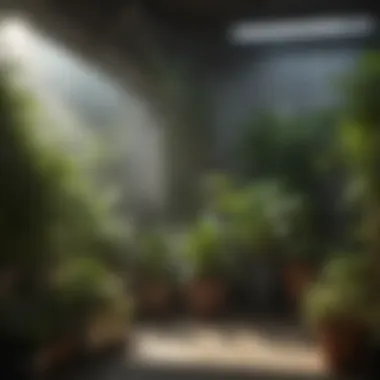 The Importance of Air Purification in Indoor Gardening Air purifier in a grow room with thriving plants