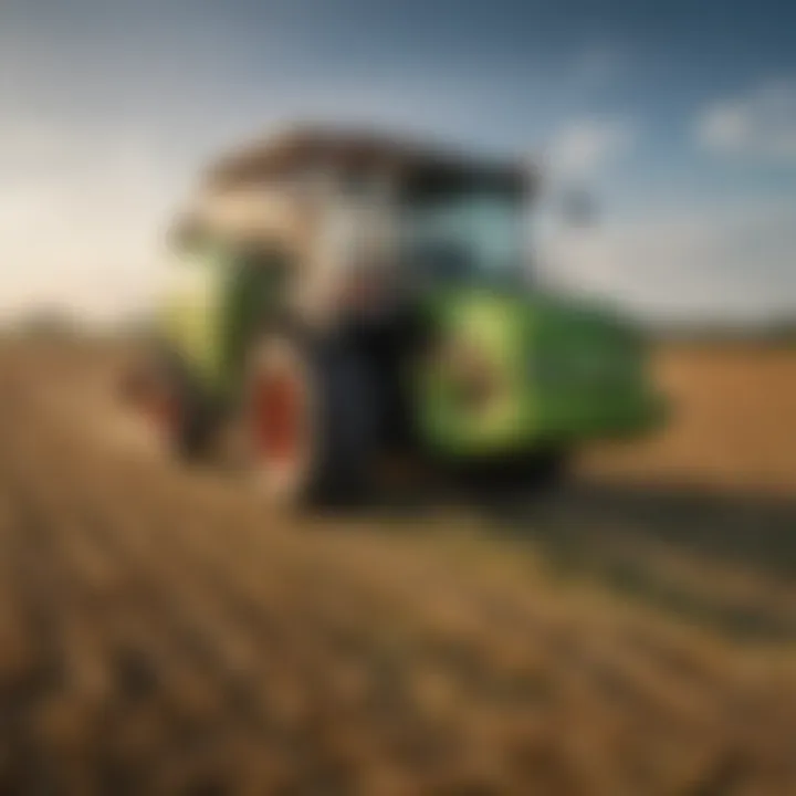 Close-up of a baled silage with a wrapper