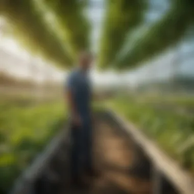 Principles and Benefits of Hydroponics A diagram depicting the principles and benefits of hydroponic farming for sustainable agriculture.