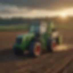 Avant Mini Articulated Loader in action in a field