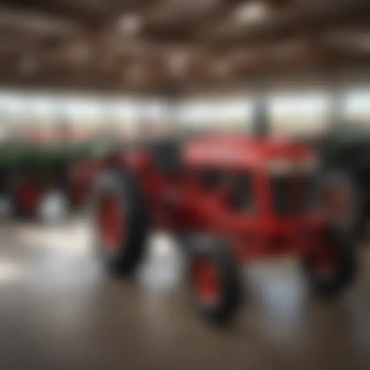 Interior of a Branson tractor dealership