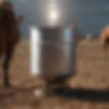 Innovative bucket heater in action for livestock hydration