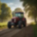 Showcasing a Case tractor in a picturesque Ohio landscape
