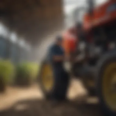 Critical Maintenance Practices for Efficient Sprayer Operations Agronomist inspecting sprayer maintenance procedures