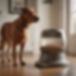 Chow Hound pet feeder showcasing modern design and functionality