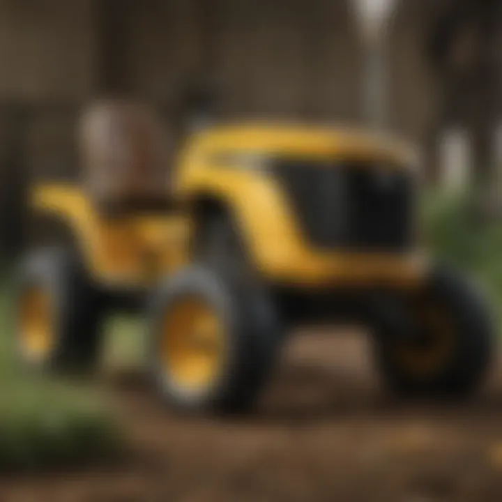 Close-up of Cub Cadet model number