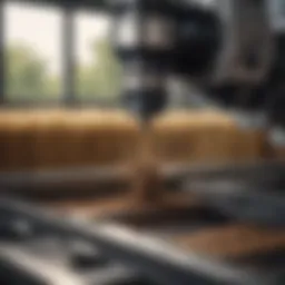 CNC Machine in operation within an agricultural setting