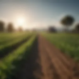 A lush green agricultural landscape representing innovation in farming.