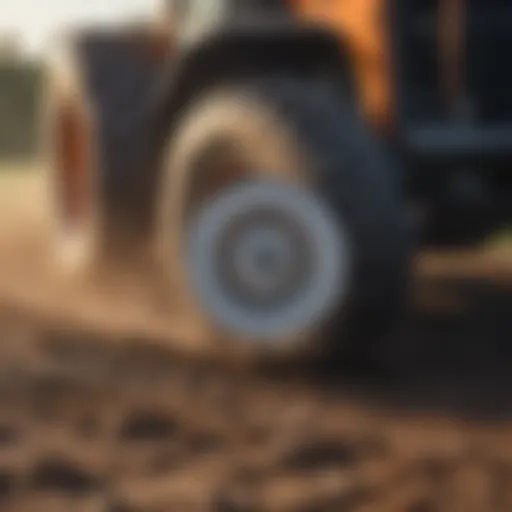 Disc attachment working in a field