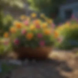 Vibrant spring flowers blooming in a well-tended garden