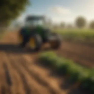 Sustainable Farming Practices A serene landscape depicting sustainable farming practices, highlighting the harmony between agriculture and nature.