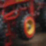 Detailed view of Ferris tractor components