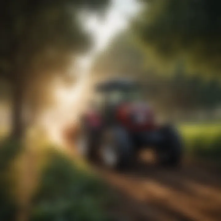 Concord tractor in action within a sustainable farming setting