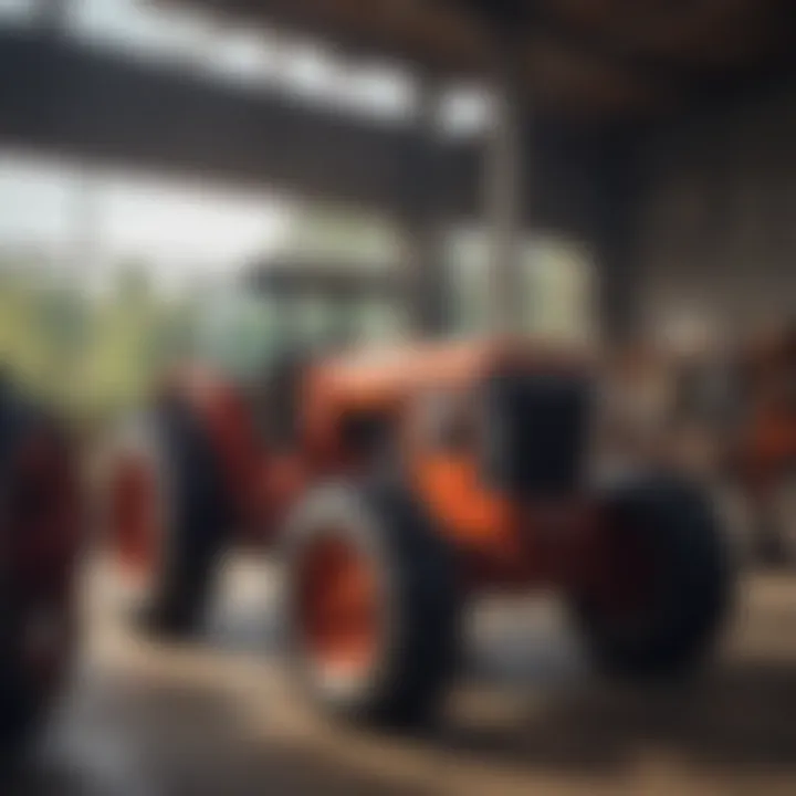 Maintenance tips displayed for the Concord tractor