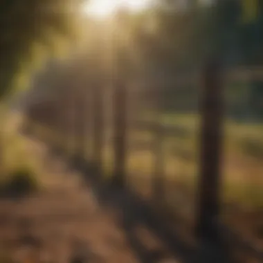 A sustainable fence made from recycled materials.