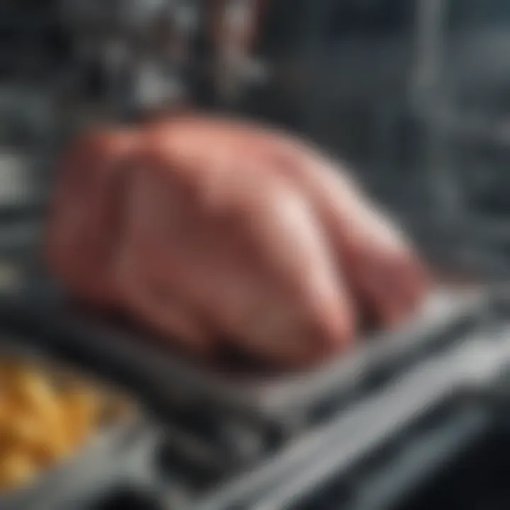 High-quality processing equipment in a meat plant