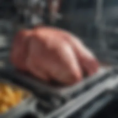 Advanced Equipment Used in Meat Processing High-quality processing equipment in a meat plant