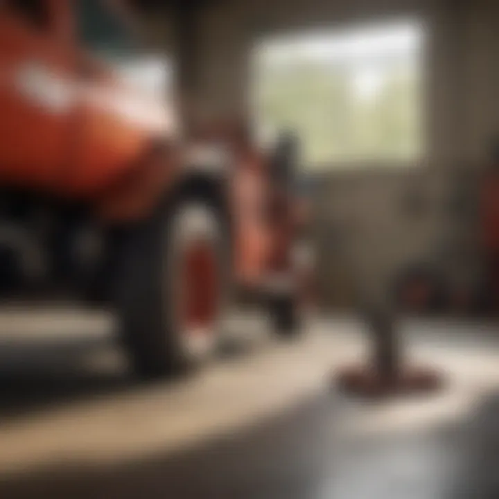 Visual representation of maintenance tools for County Line sprayer upkeep.