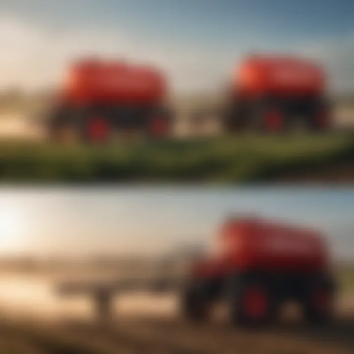 Comparison of various tank sprayer models suitable for diverse agricultural tasks.