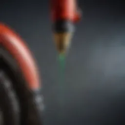 Close-up view of County Line tank sprayer nozzle demonstrating precision application.