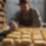 Artisan cheese wheels made from surplus milk