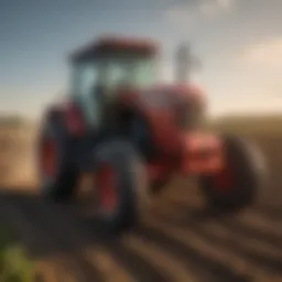 Del Clay tractor in a field showcasing its capabilities