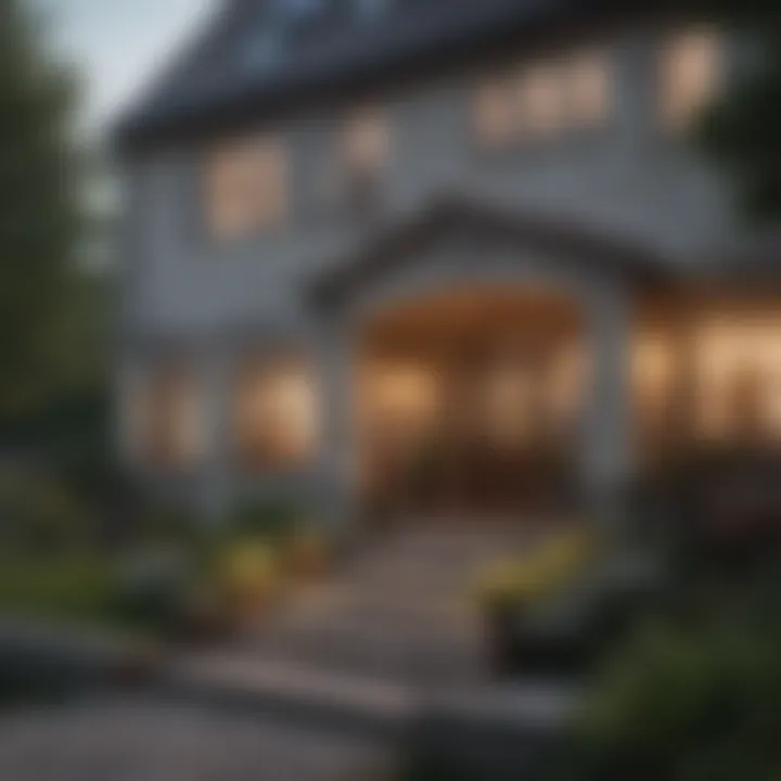 An inviting home exterior with accessibility features