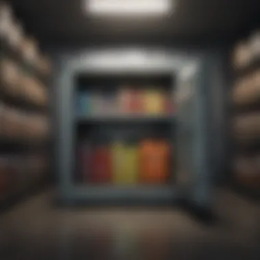 Chemical disinfectants stored in a safe environment