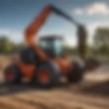 Ditch Witch articulated loader in action on a construction site