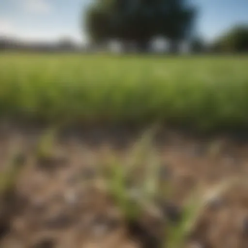 Close-up of healthy Bermudagrass lawn showing resilience against weeds