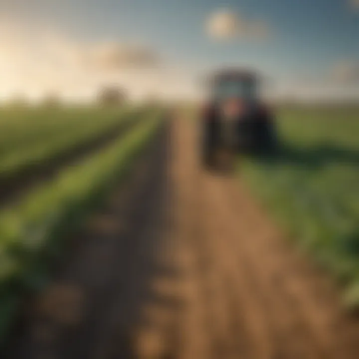 A vibrant field showcasing diverse crops