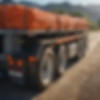Effective Load Management with Erickson Cargo Straps Erickson cargo straps securing a load on a trailer