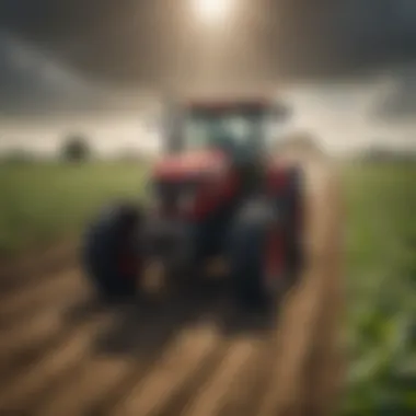 Innovative Agricultural Technology Innovative agricultural technology in use, highlighting precision farming techniques