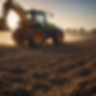 Innovative soil management techniques being applied on a farm.