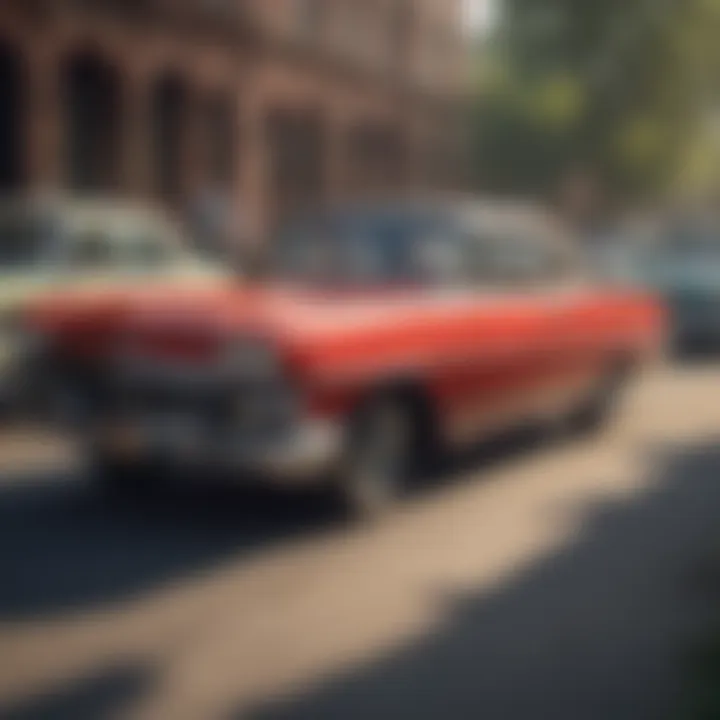 Gathering of classic car enthusiasts at a social event in Greene