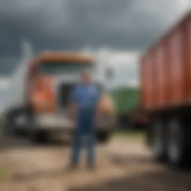 Supporting Agriculture at Fyda Freightliner A farmer receiving freight services to support agriculture