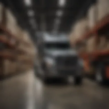 Interior view of the Fyda Freightliner facility showcasing operations