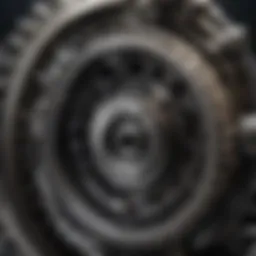 A detailed view of precision gears used in agricultural machinery.