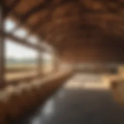 A well-structured hay barn showcasing modern design elements.