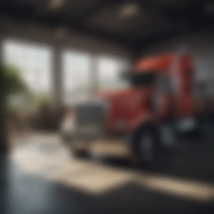 A local trucking company office showcasing a welcoming environment for potential applicants.