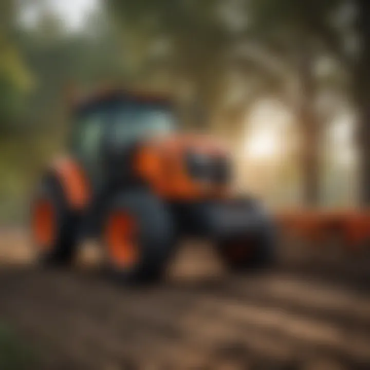 Kubota tractor with modern technology features