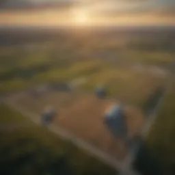 Aerial view of Kansas City's diverse farmland
