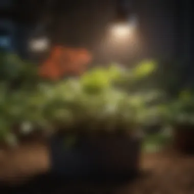 Healthy Plants Thriving Under Low Heat Light Conditions Healthy plants thriving under low heat light conditions