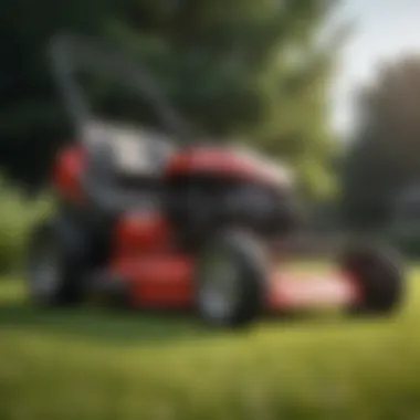 Sleek Design of Low Profile Lawn Mower Innovative low profile lawn mower design showcasing sleek lines and efficient form