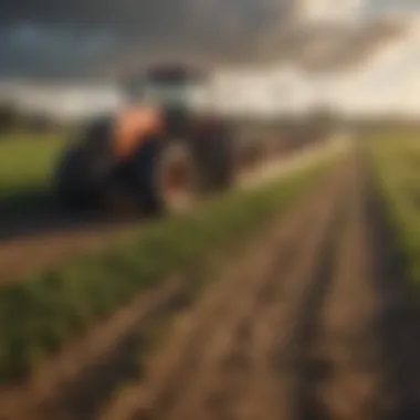 Resulting Landscape After Grass Removal Agricultural field post-grass removal