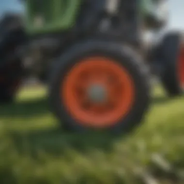 Innovative Cutting Mechanism for Grass Close-up of grass cutting mechanism