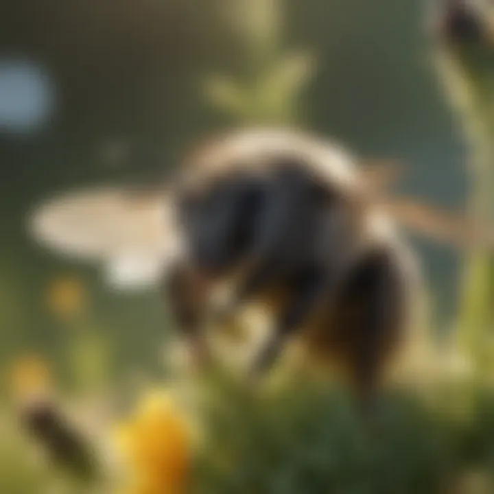 Community members participating in mason bee conservation efforts.