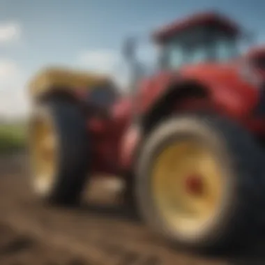 Variety of farm equipment displayed