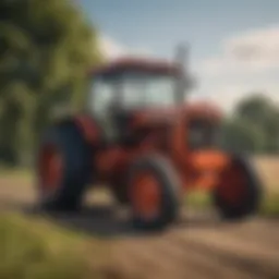 A vintage Midland Tractor showcasing its classic design