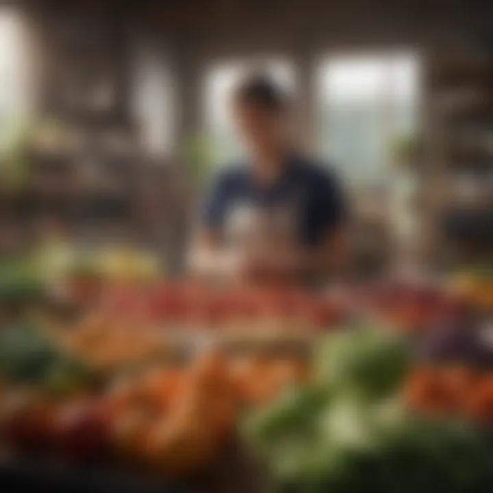 Visual representation of the integration of nutrition education